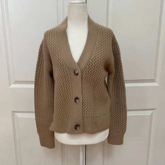 Honeycomb Knit Elena Cashmere Cardigan from NakedCashmere - Picture 5 of 13